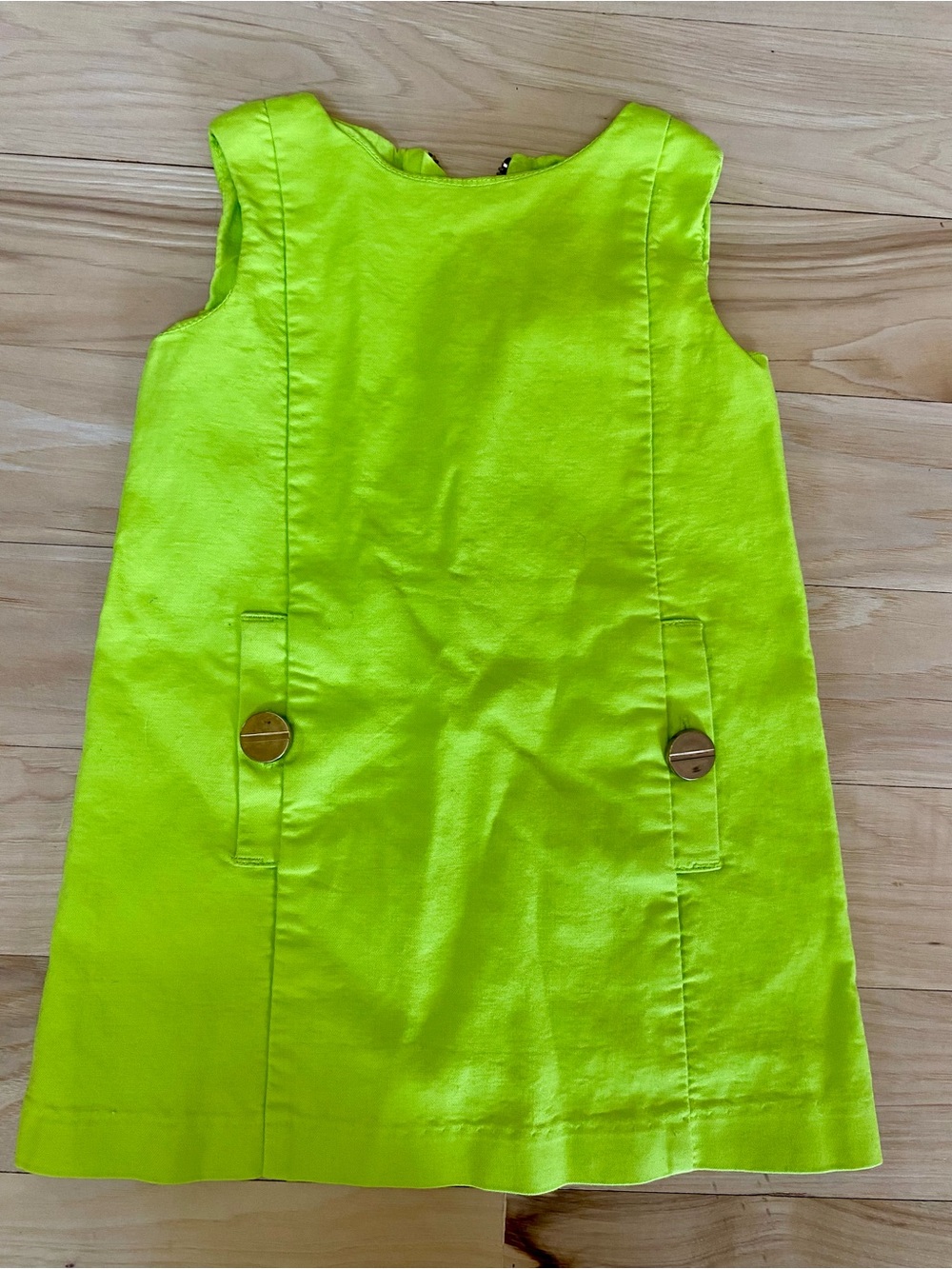 Baby Gap Dress Bright Green Mod 60s Dress Size 18-24 months